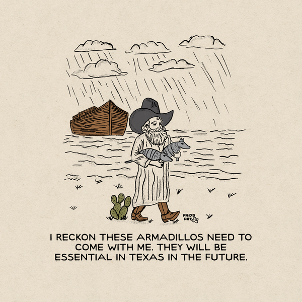 Noah and the Armadillos Print