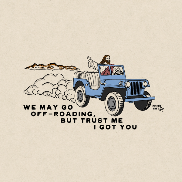 Off-Road Jesus Print