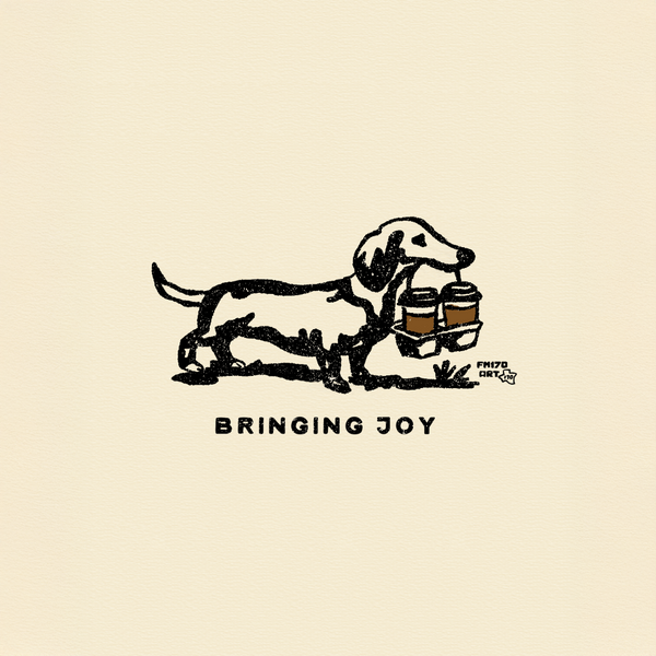 Joy: Dog and To Go Coffee prints