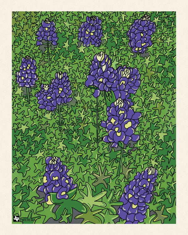 Bluebonnet Fields Forever Print
