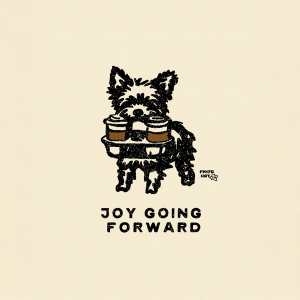 Joy: Dog and To Go Coffee prints