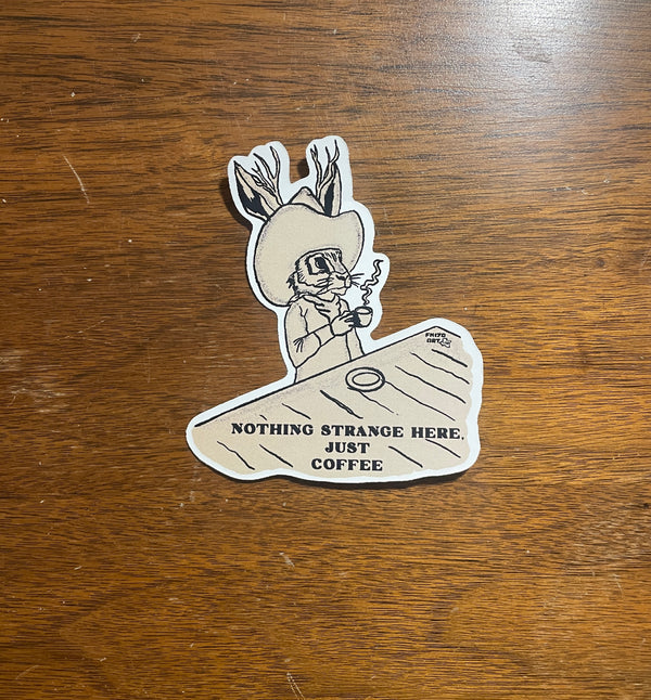Jackalope Cowboy Sticker