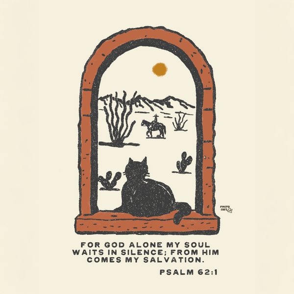 Psalm 62:1/ Desert Scene Print
