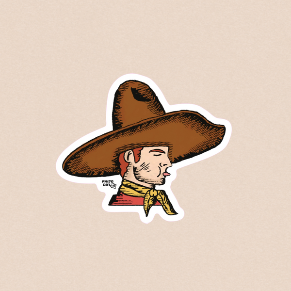 The Yeehaw Cowboy sticker