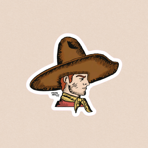 The Yeehaw Cowboy sticker