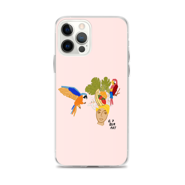 Fruit Hat and Parrots Clear Case for iPhone®