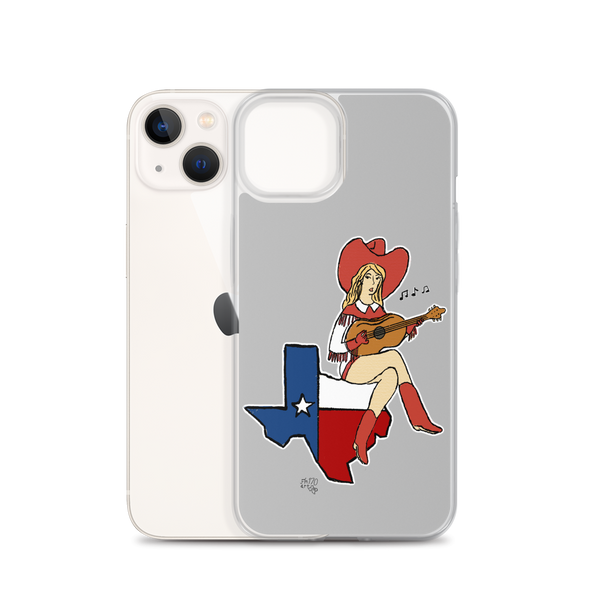 Lone Star State Cowgirl Musician Clear Case for iPhone®