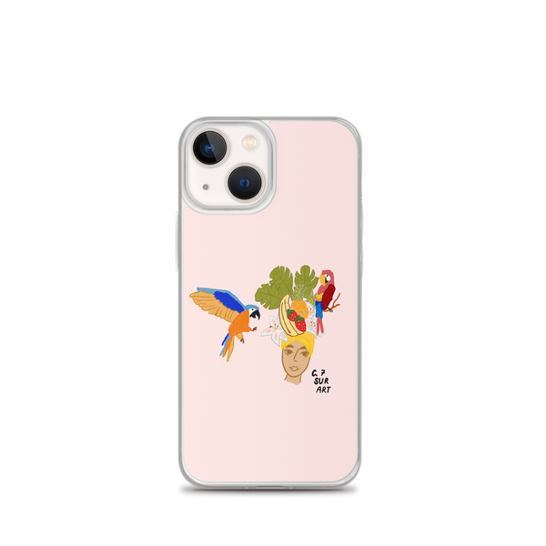 Fruit Hat and Parrots Clear Case for iPhone®