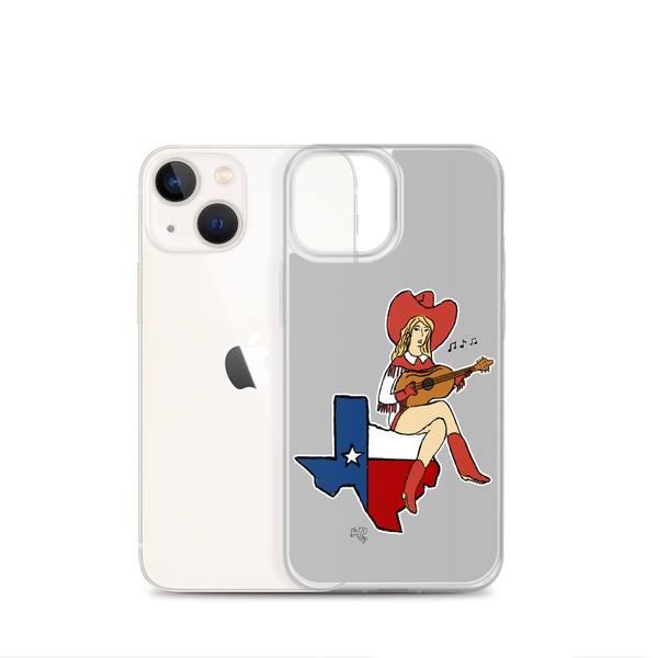 Lone Star State Cowgirl Musician Clear Case for iPhone®