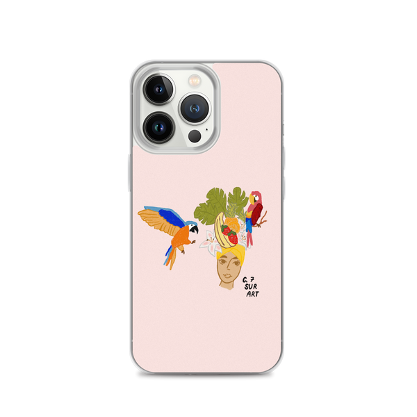 Fruit Hat and Parrots Clear Case for iPhone®