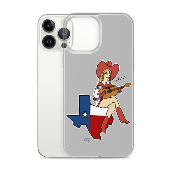 Lone Star State Cowgirl Musician Clear Case for iPhone®