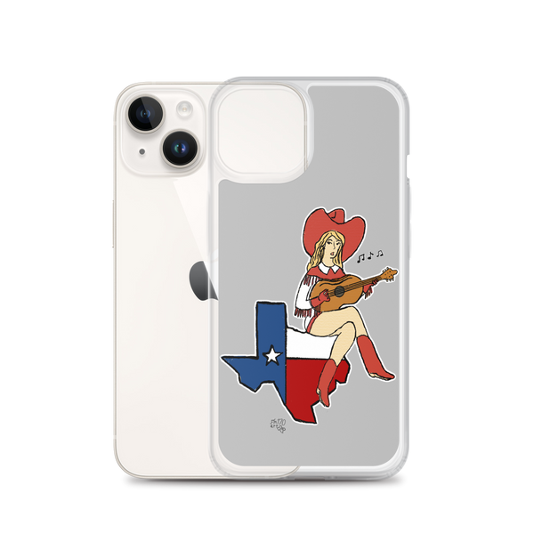 Lone Star State Cowgirl Musician Clear Case for iPhone®