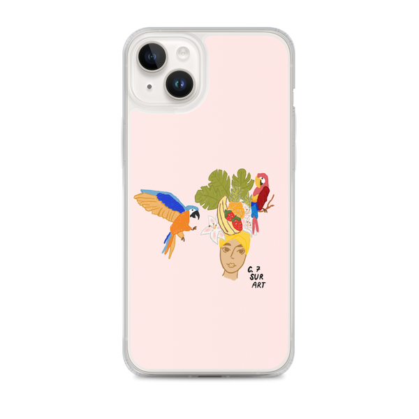 Fruit Hat and Parrots Clear Case for iPhone®