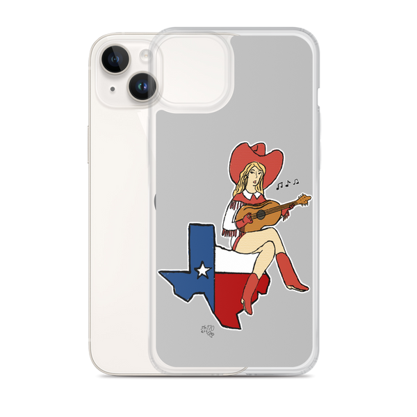 Lone Star State Cowgirl Musician Clear Case for iPhone®