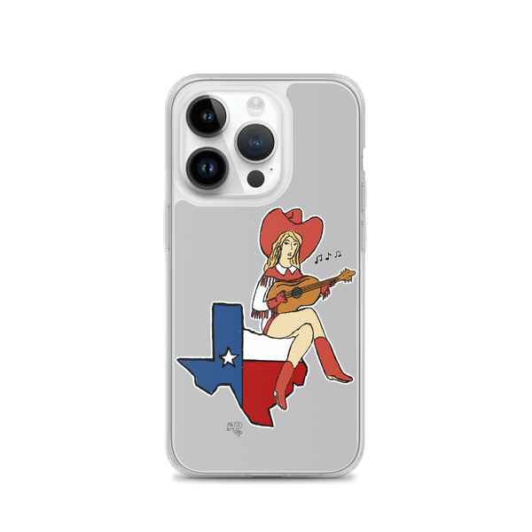 Lone Star State Cowgirl Musician Clear Case for iPhone®
