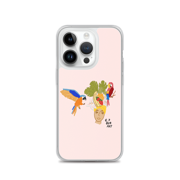 Fruit Hat and Parrots Clear Case for iPhone®