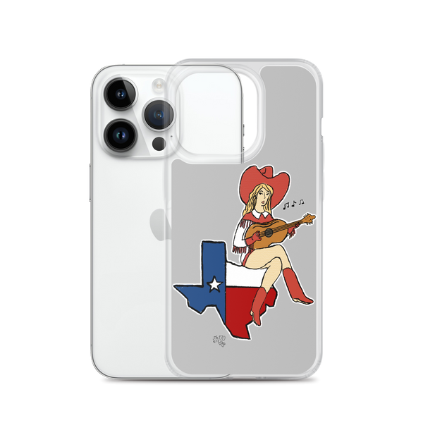 Lone Star State Cowgirl Musician Clear Case for iPhone®