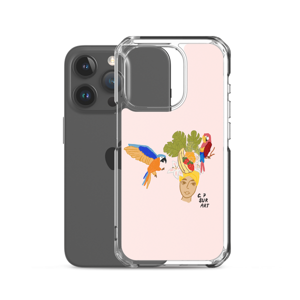 Fruit Hat and Parrots Clear Case for iPhone®