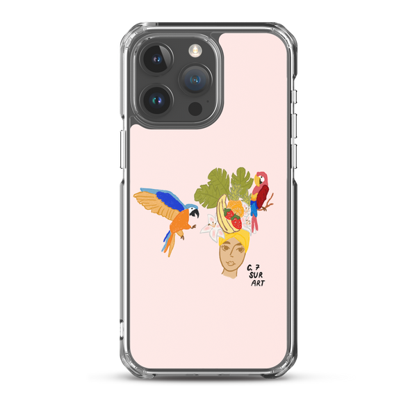 Fruit Hat and Parrots Clear Case for iPhone®