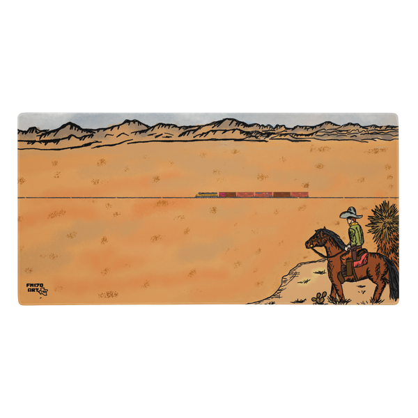 The Wild West Large mouse pad