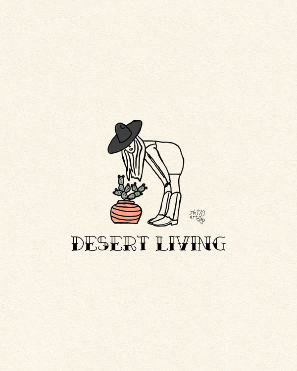 Desert living Print
