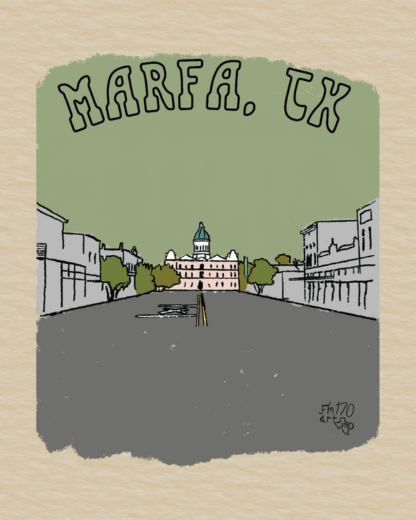 Marfa, TX  Print