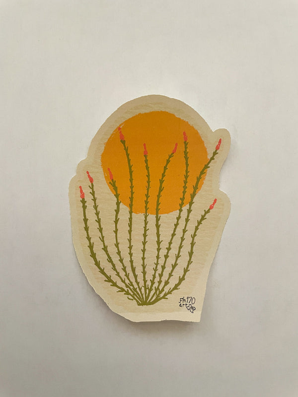 Ocotillo Sunrise Sticker