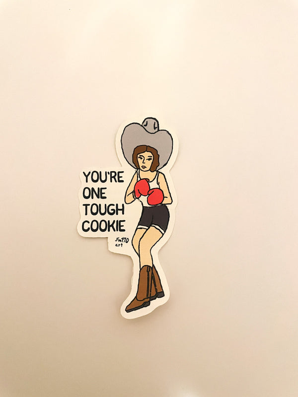 One Tough Cookie Cowgirl Sticker