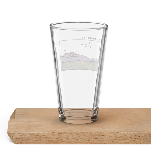 El Paso, TX: The Star in the Mountain Shaker pint glass