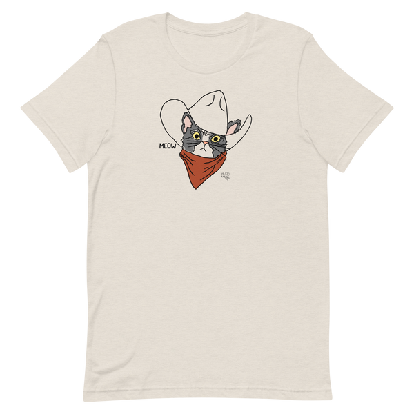 Cowboy Cat Meow Unisex t-shirt