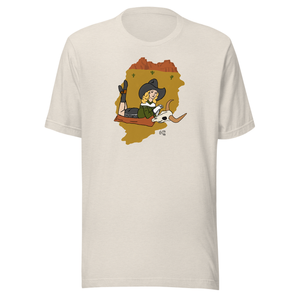 Western Cowgirl Pin-up #2 Unisex t-shirt