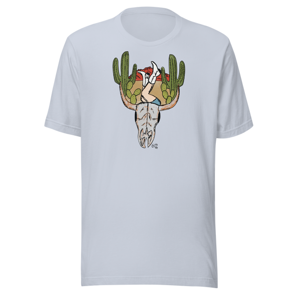 Desert Skull with Saguaro Cactus Unisex t-shirt