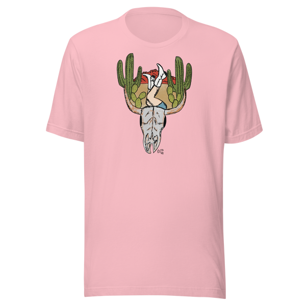 Desert Skull with Saguaro Cactus Unisex t-shirt