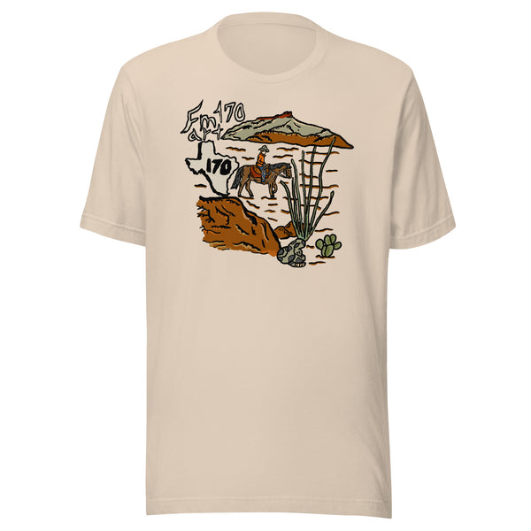 Fm170 Art Lone Cowboy Unisex t-shirt