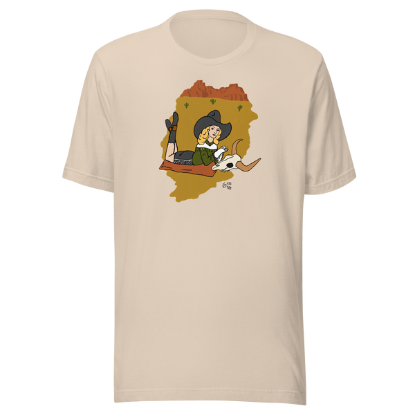 Western Cowgirl Pin-up #2 Unisex t-shirt
