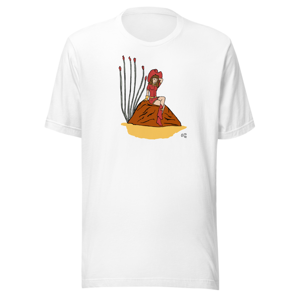 Western Cowgirl Pin-up #1 Unisex t-shirt