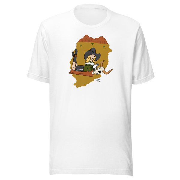Western Cowgirl Pin-up #2 Unisex t-shirt