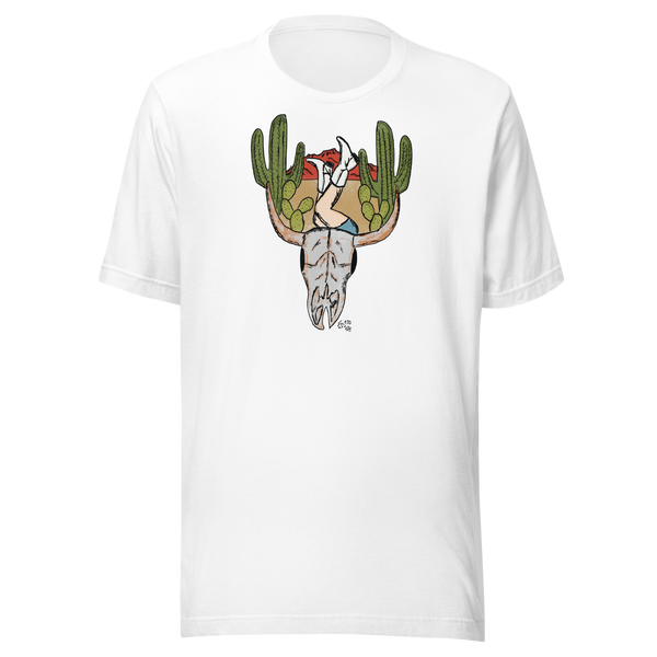 Desert Skull with Saguaro Cactus Unisex t-shirt