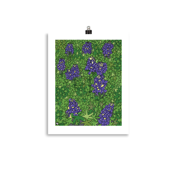 Blue Bonnet Fields forever Print