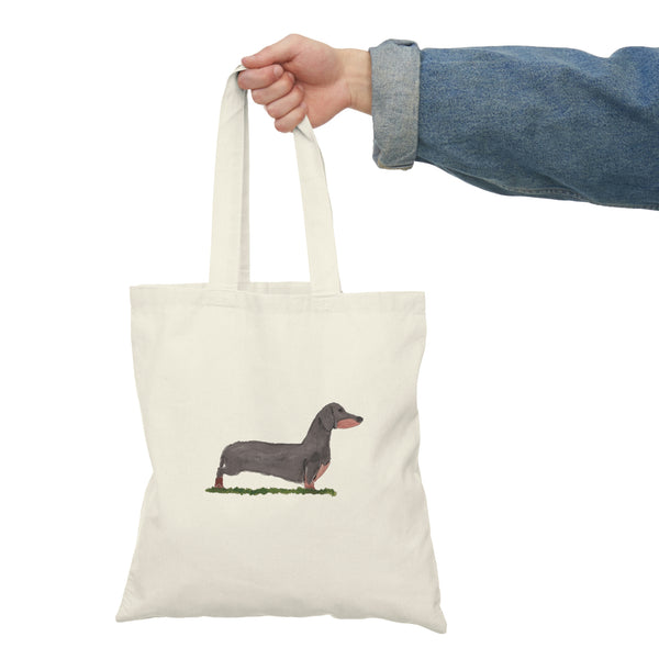 Dachshund Natural Tote Bag