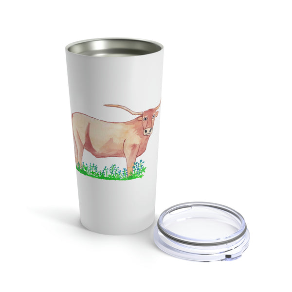 Longhorn and Blue Bonnets Tumbler 20oz