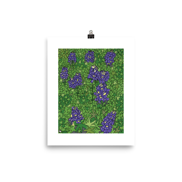 Blue Bonnet Fields forever Print
