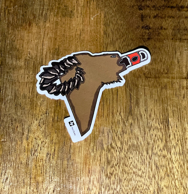 Drinking Goat Sticker