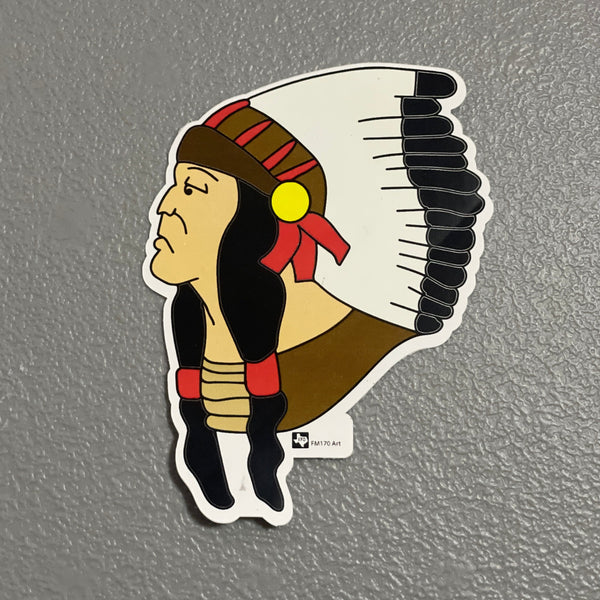 Old School Indian Chief Sticker