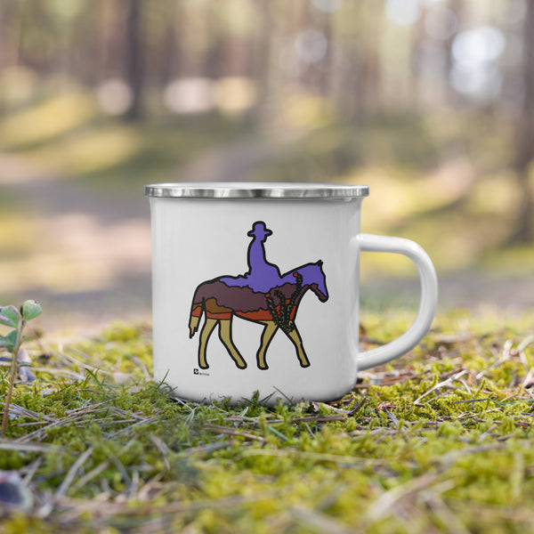 Chisos Lone Rider Enamel Mug
