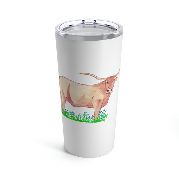 Longhorn and Blue Bonnets Tumbler 20oz