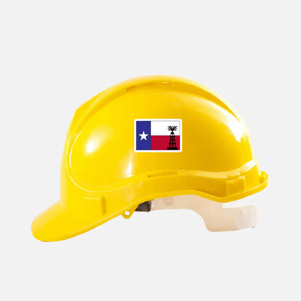 Texas Flag Oil Rig Sticker