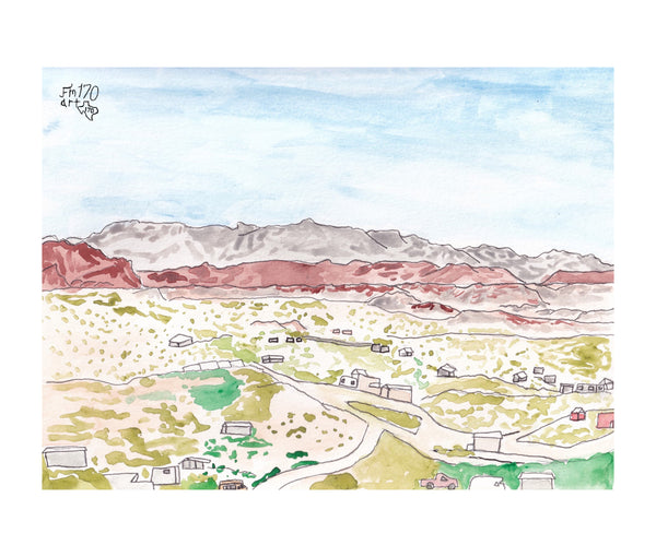 Chisos Vista from Terlingua Ghosttown