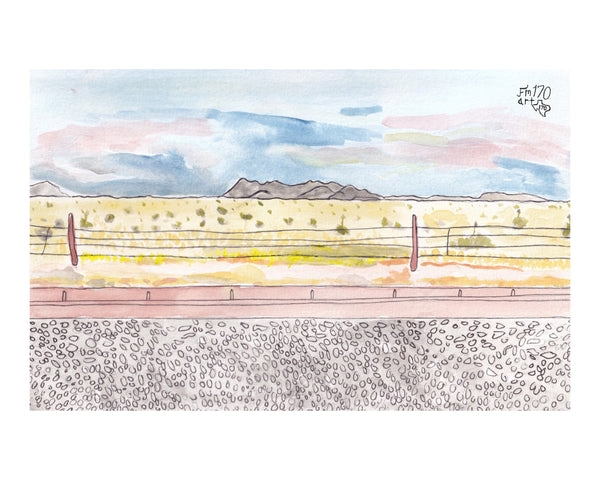 The Marfa scene Print