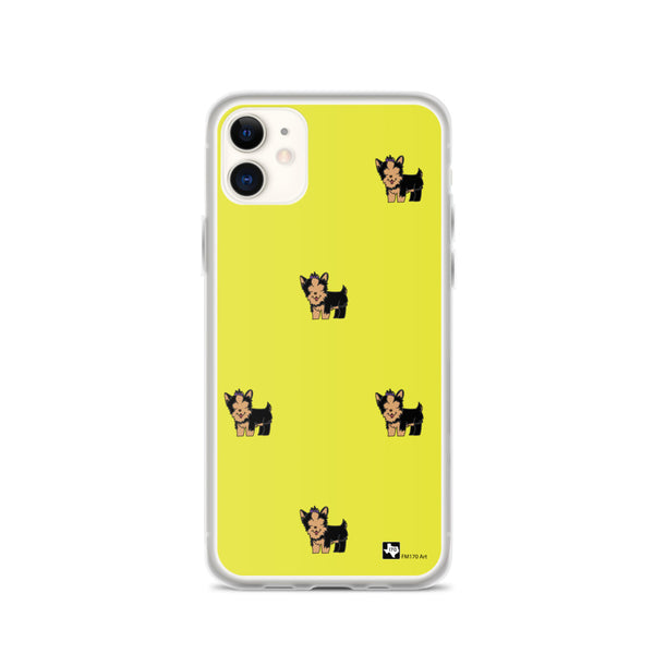 Yorkie Yellow iPhone Case